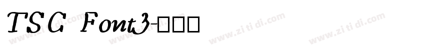 TSC Font3字体转换